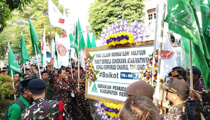 Tolak Penghinaan terhadap Kiyai dan Pesantren, Banser Rembang Serukan Boikot Produk CT Corp