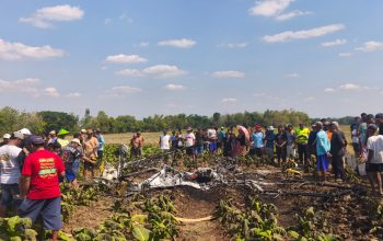 Pesawat Latih Jatuh Terbakar di Ngawen Blora, Pilot-Copilot Selamat
